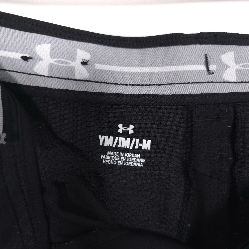 Under Armour Boys Black Pants YM‎ Youth Medium Athletic Golf Matchplay 1361772